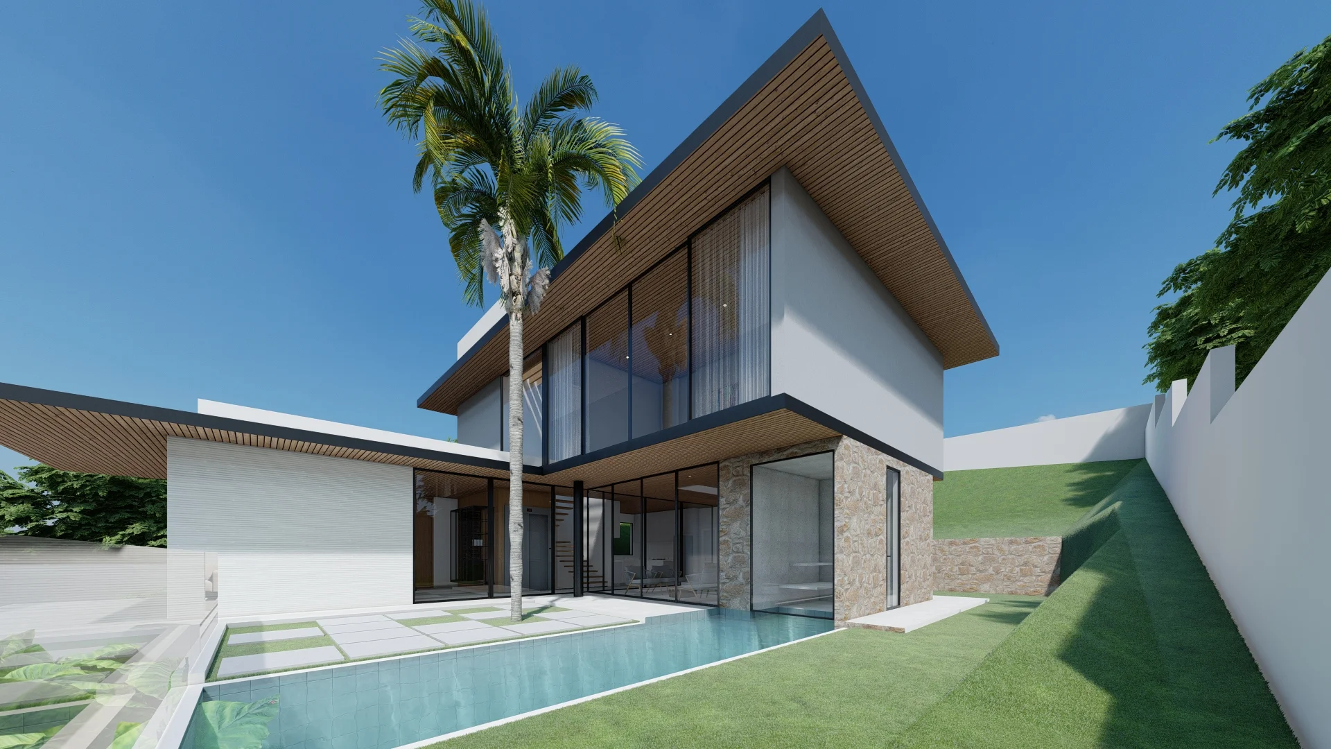 Residência KD: vista geral do projeto