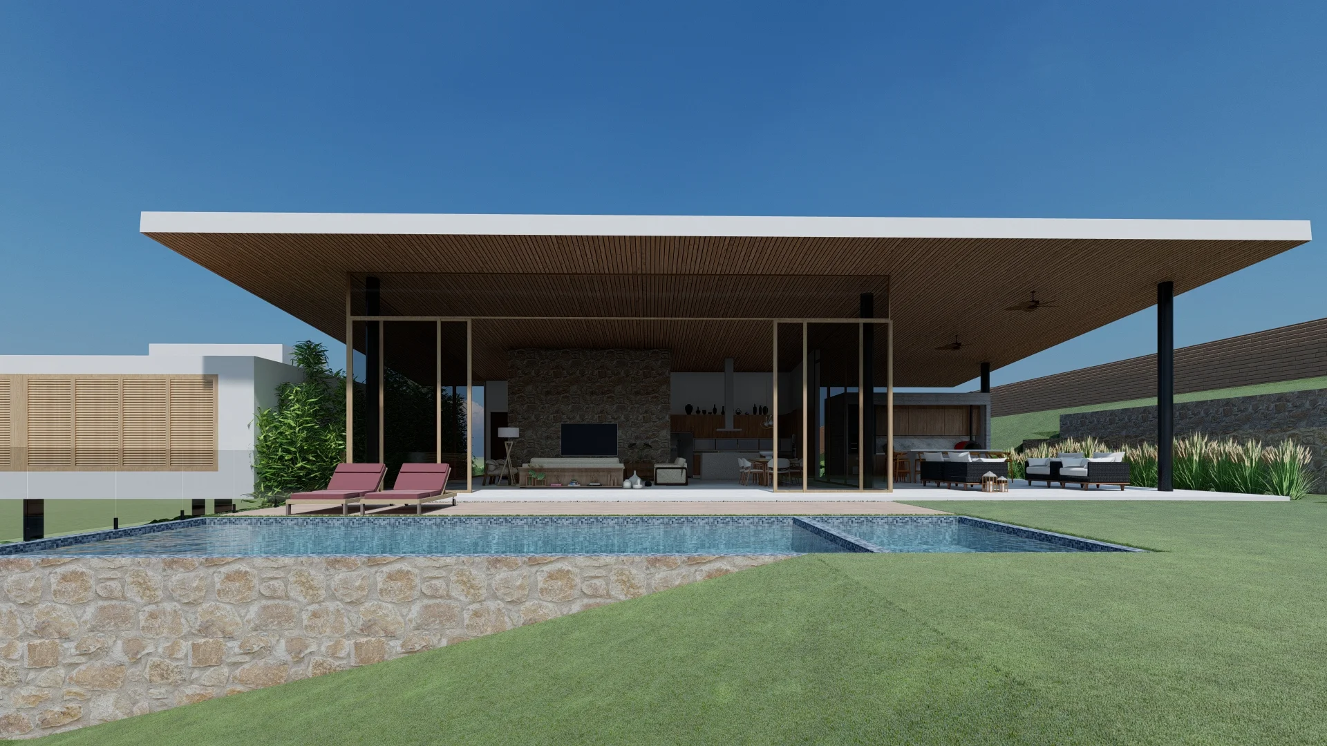 Residência MT: vista geral do projeto